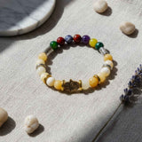 Pulsera Mano de Fatima Charm Cuarzo Citrino