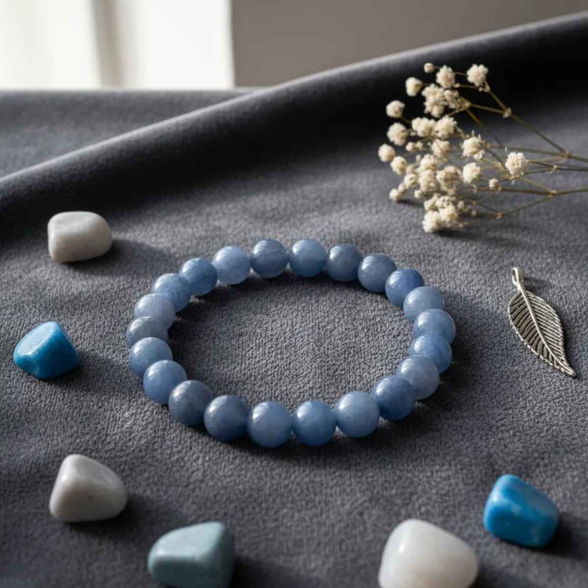 Pulsera Cuarzo Azul 8mm