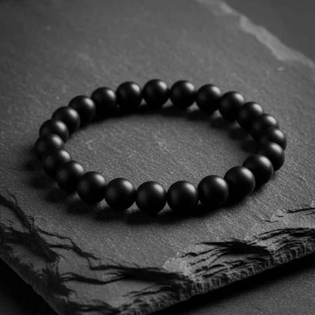 Pulsera Agata Negra 8mm