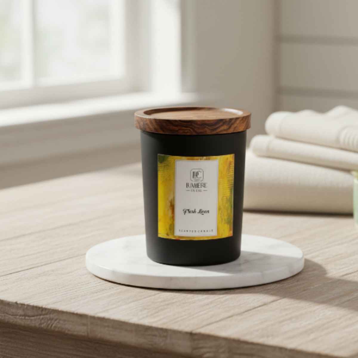 Vela Black Lino Fresco 225g