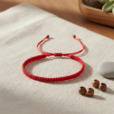 Pulsera Hilo Rojo Protección 6mm