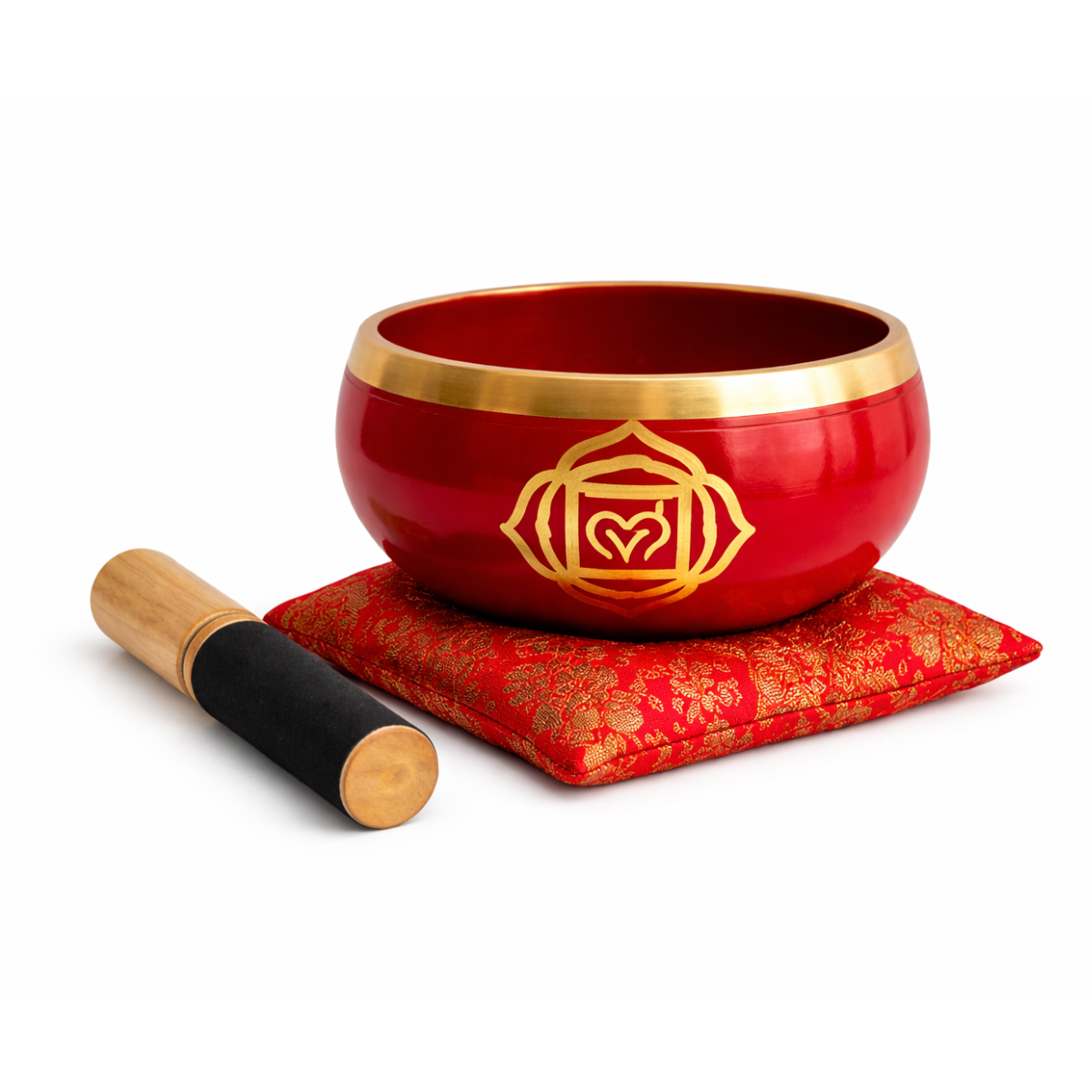 Cuenco Tibetano Rojo 11 cm