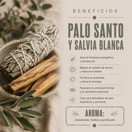 Incienso Massala Palo Santo y Salvia Blanca