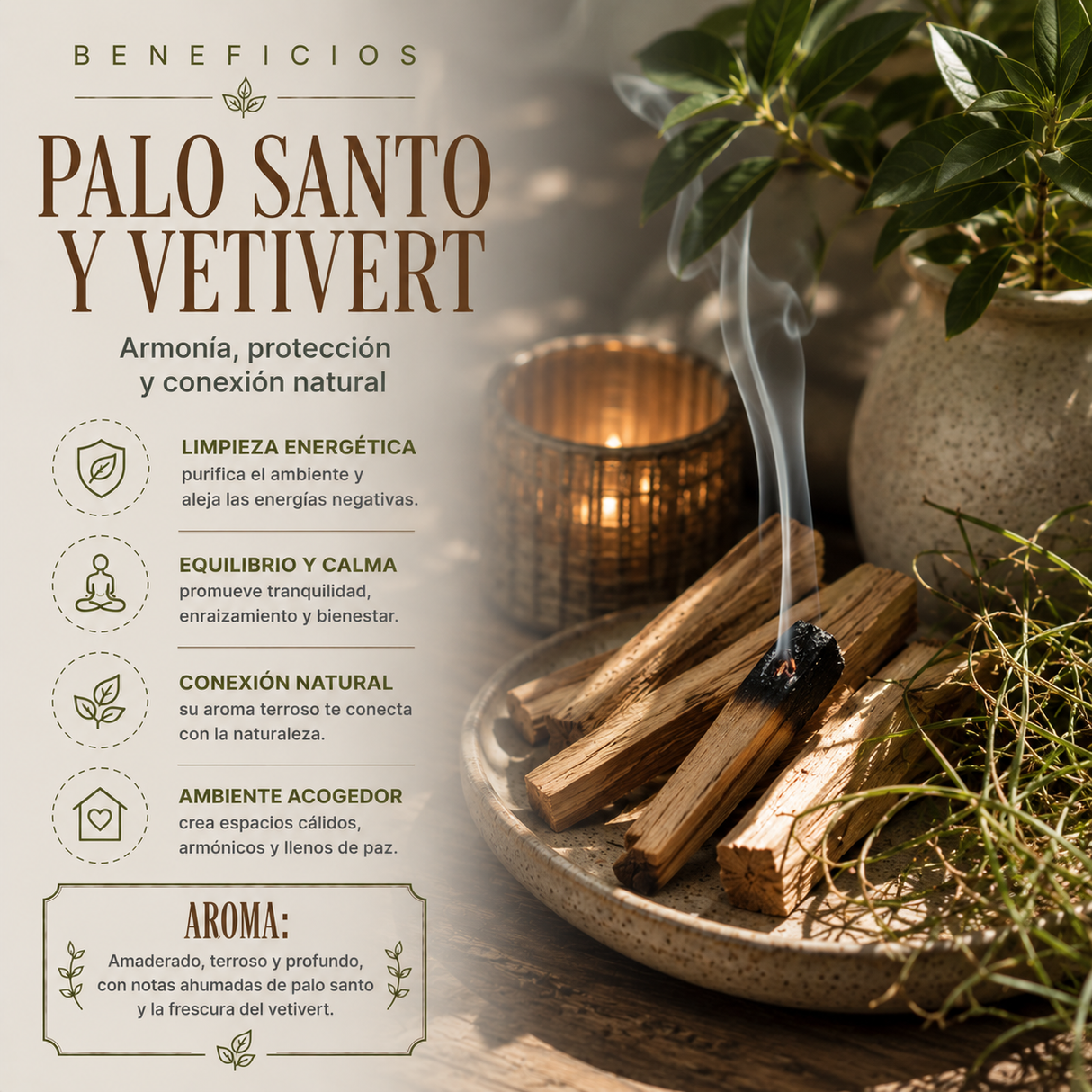 Aromatizante Spray Palo Santo & Vetiver 300 mL
