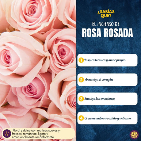 Incienso Natural Rosa - Sandesh