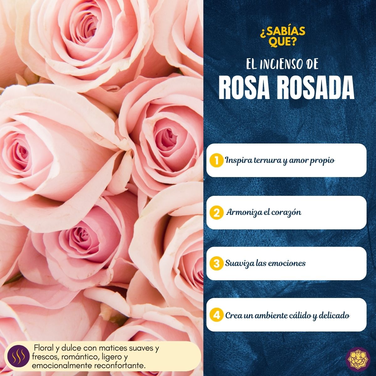 Incienso Natural Rosa Fit - Goloka