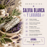 Incienso Yatra Salvia Blanca y Lavanda