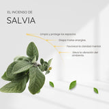 Incienso Natural Salvia Blanca con Cuarzo de Cristal - Song of India