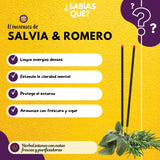 Incienso Natural Salvia Blanca + Romero - Mystic Spirits