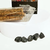 Incienso Azafrán con Piedras de Turmalina