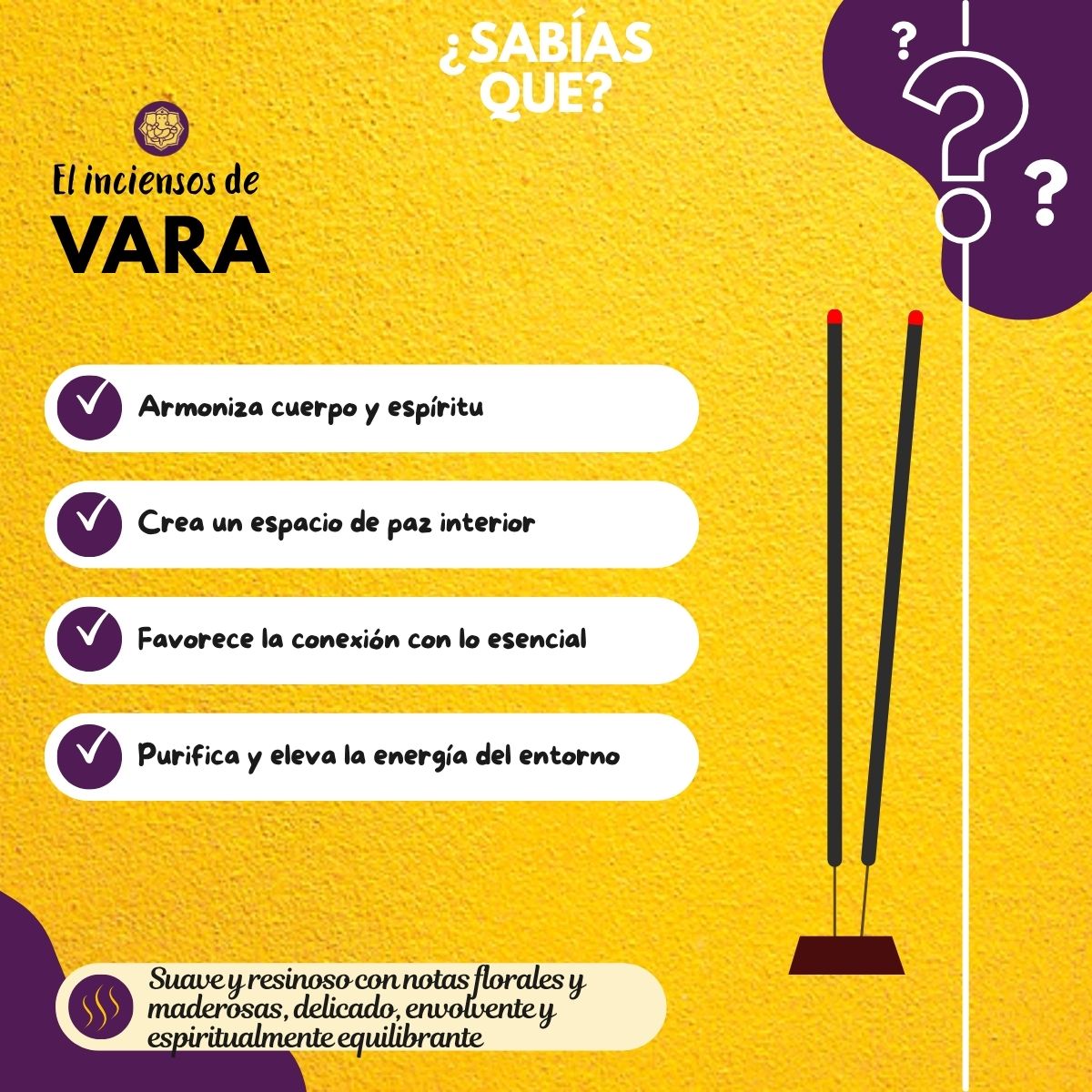 Incienso Natural Vara - Mavana