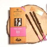 Sahumerio Palo Santo Buena Onda Mini Rosa Real - Aromanza