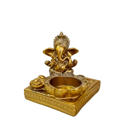 Porta Vela Ganesh Flor