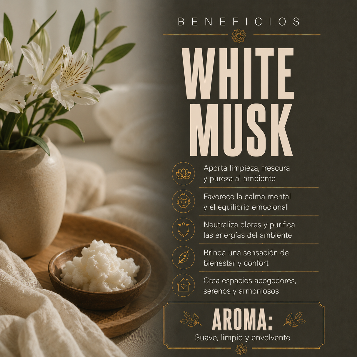 Incienso Almizcle Blanco