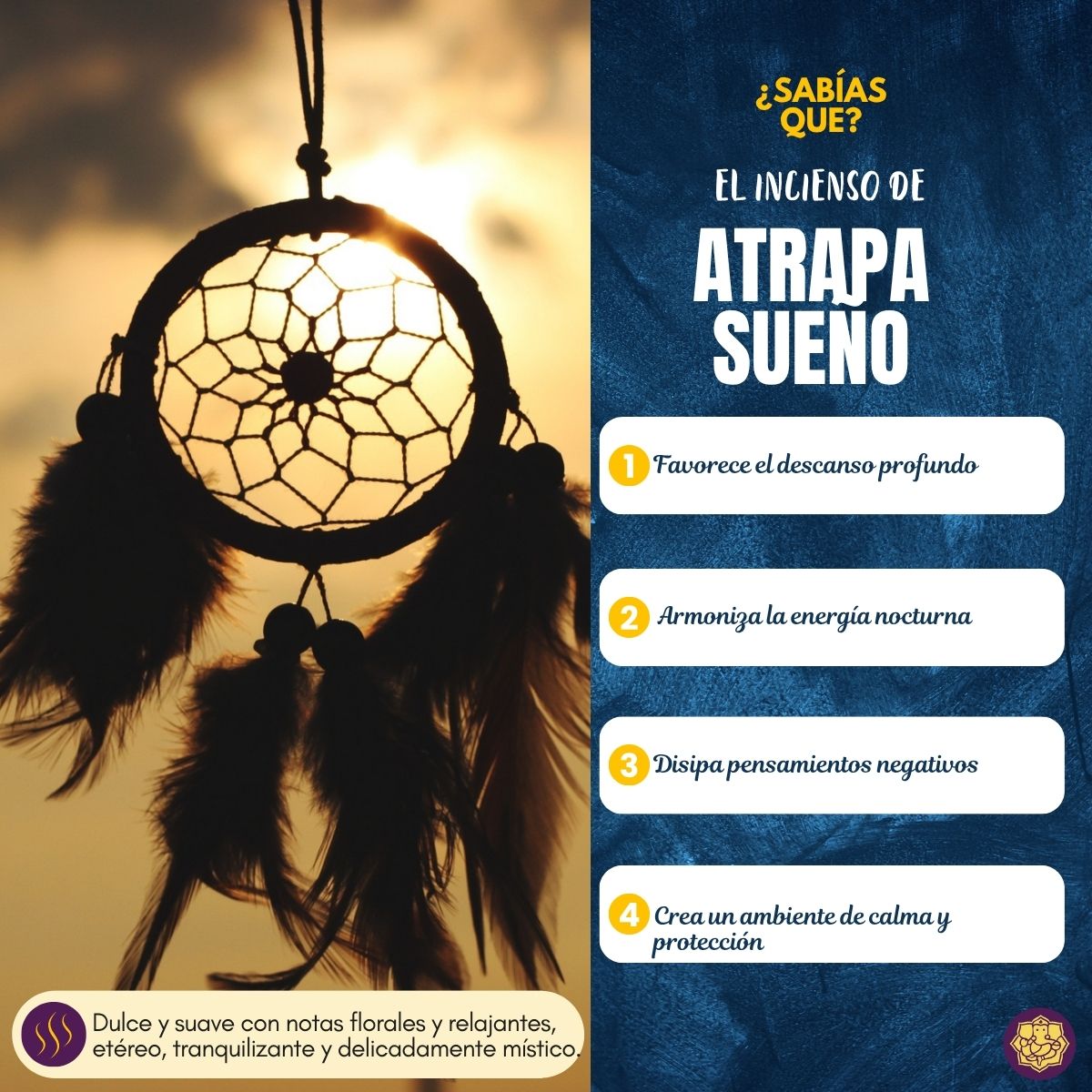 Incienso Natural Atrapa Sueño - Nandita