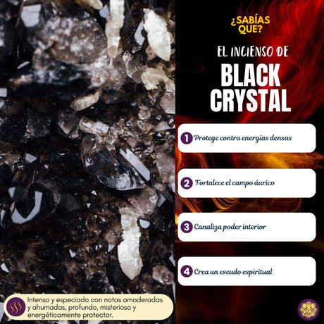 Incienso Natural Black Crystal - Satya