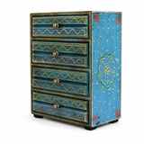 Cajonera Celeste 4 Cajones