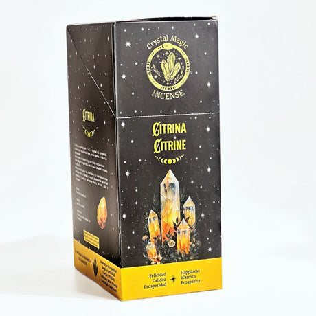 Incienso Ámbar con Piedras de Citrino