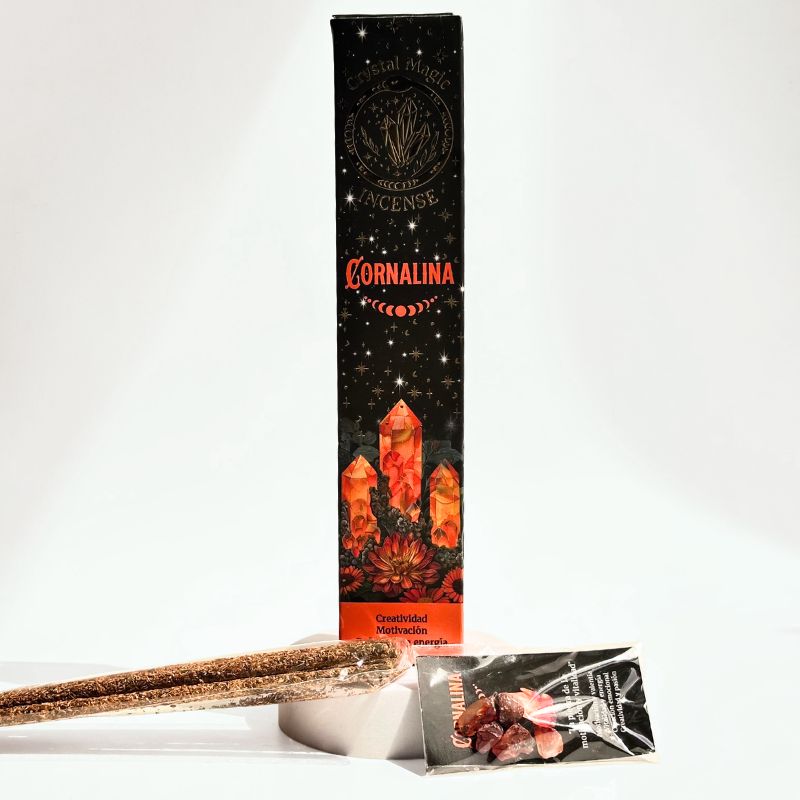 Incienso Creatividad Piedras de Cornalina
