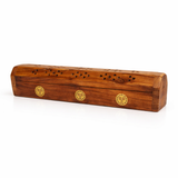 Porta Incienso Caja de Madera - Sol