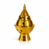 Porta Incienso y Quemador de Bronce Estrella