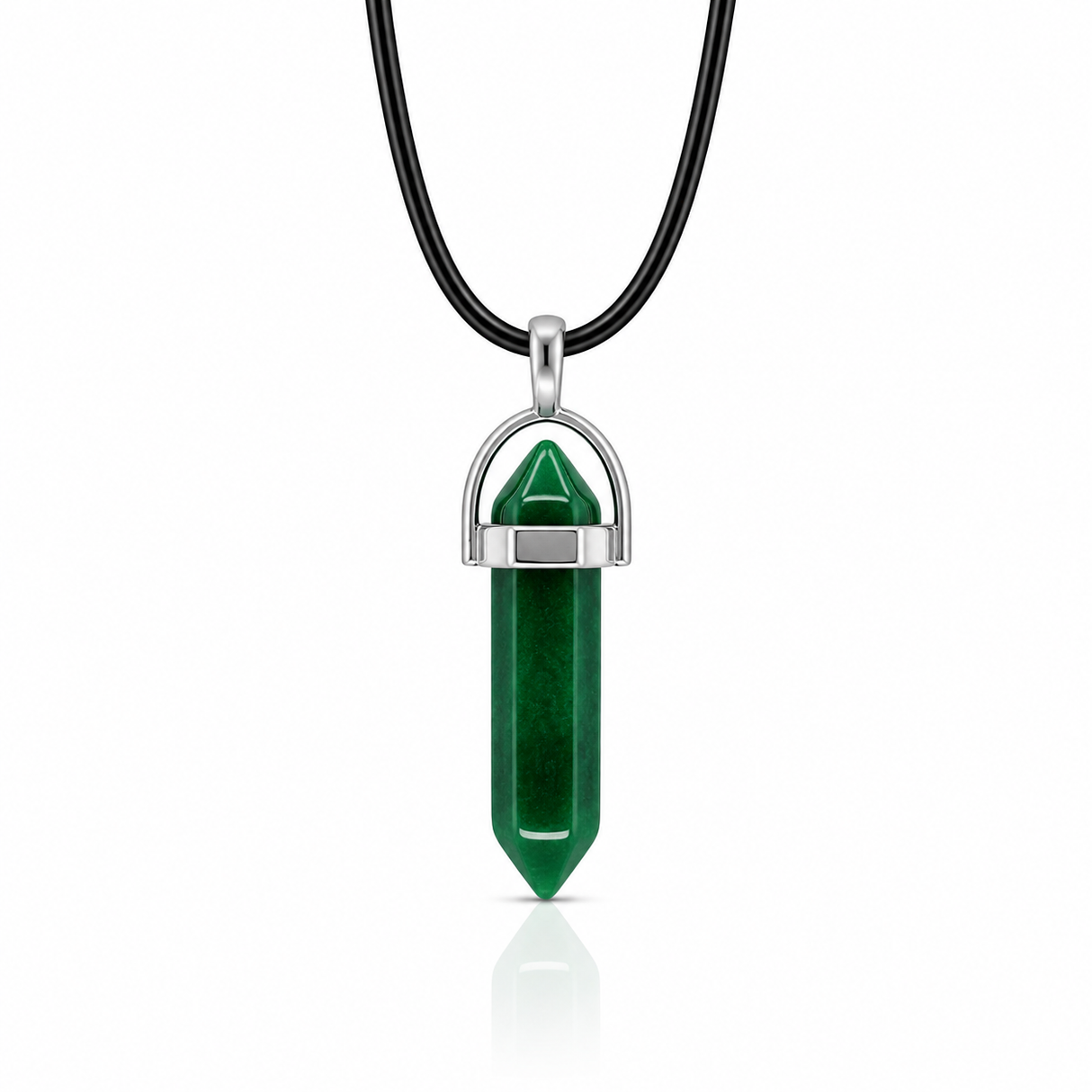 Collar de Punta Jade Verde