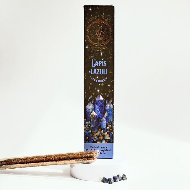 Incienso Loto Azul con Piedras de Lapislazuli