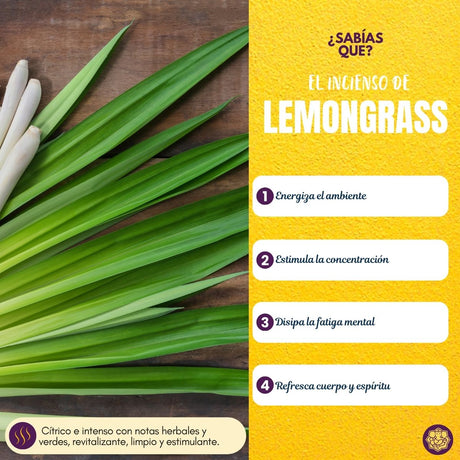 Incienso Natural Tropical Lemongrass - Satya