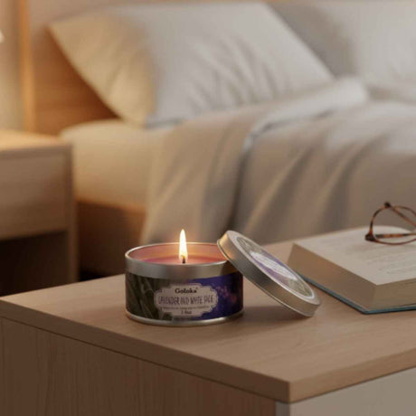 Vela Lavanda y Salvia Blanca