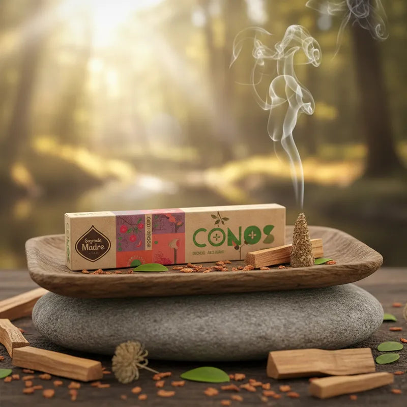 Sahumerio en Conos Pachuli y Palo Santo