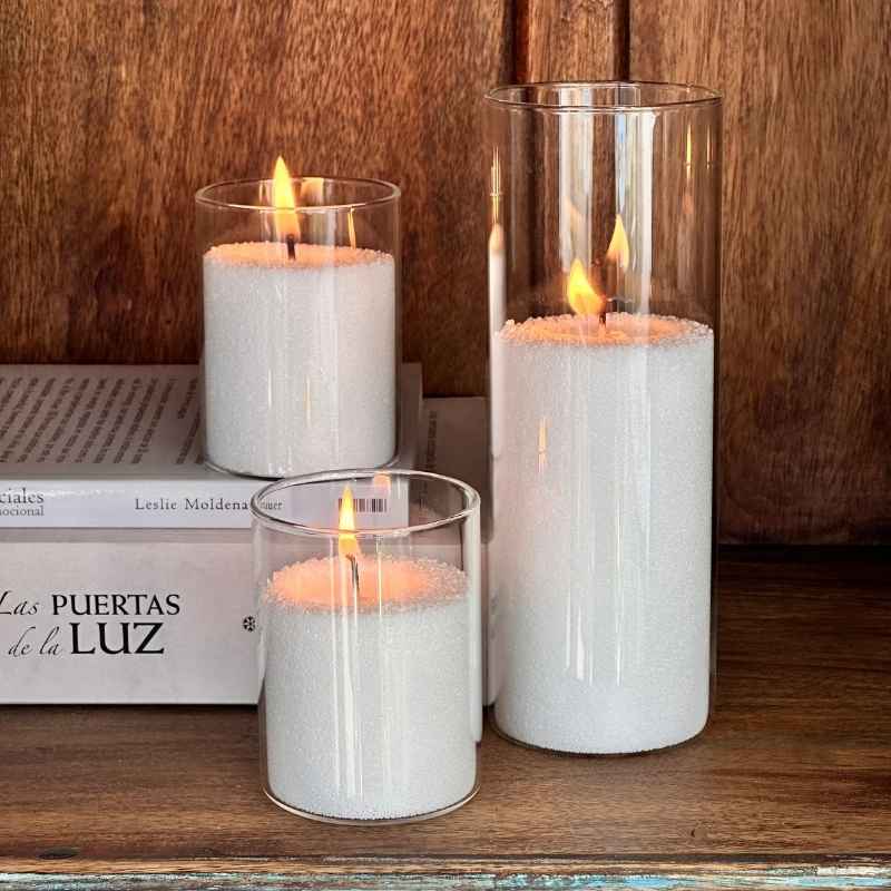 Pack Vela Arena Perlada + 3 Porta Vela