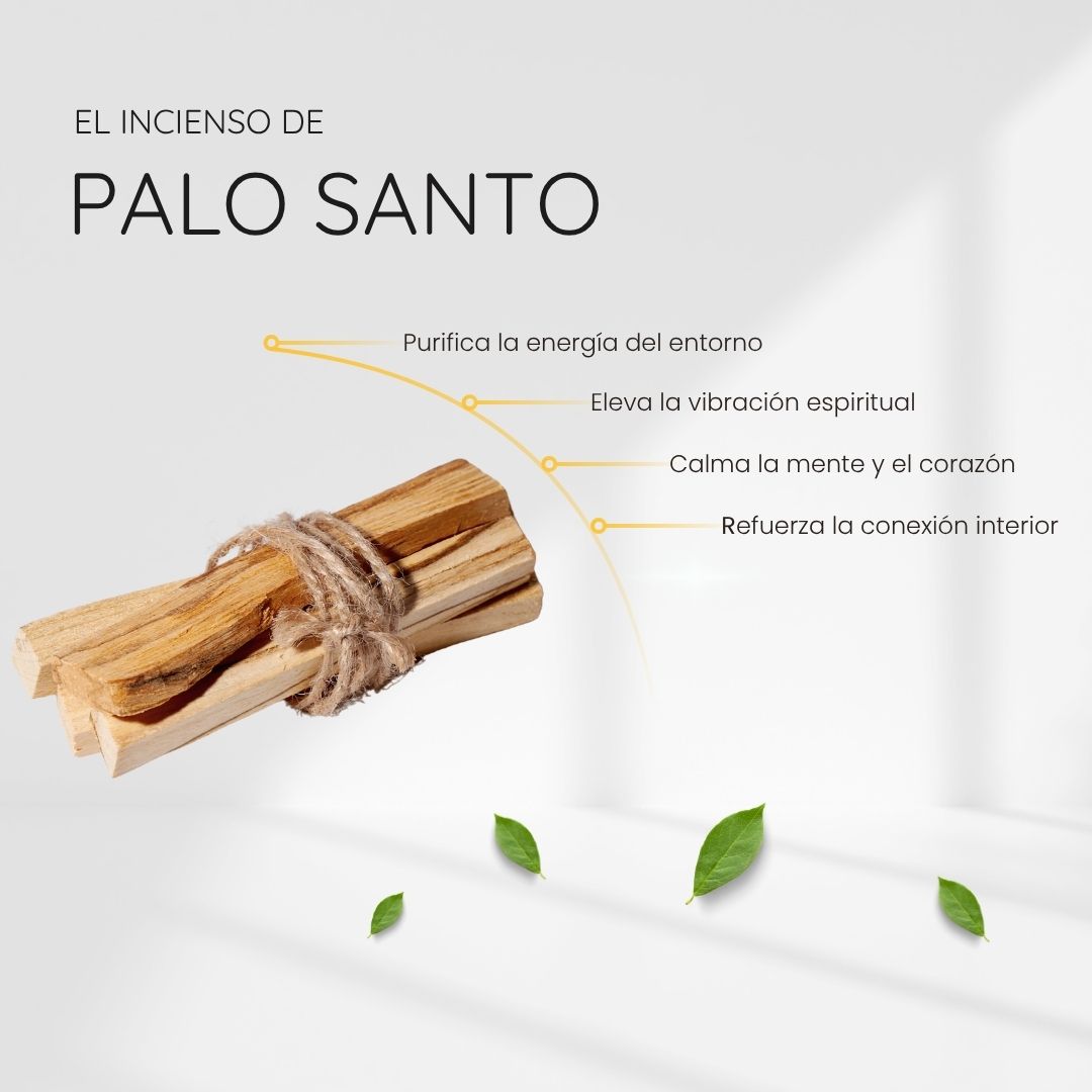 Incienso Natural Palo Santo con Piedra Obsidiana - Song of India