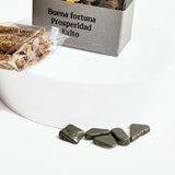 Incienso Palo Santo con Piedras de Pirita