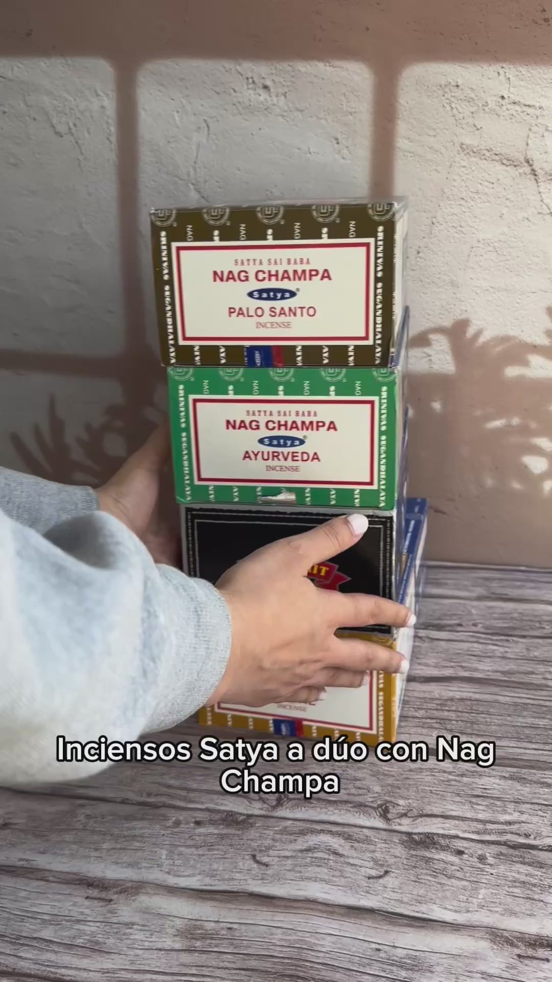 Incienso dúo Nag Champa y Violet Rosemary