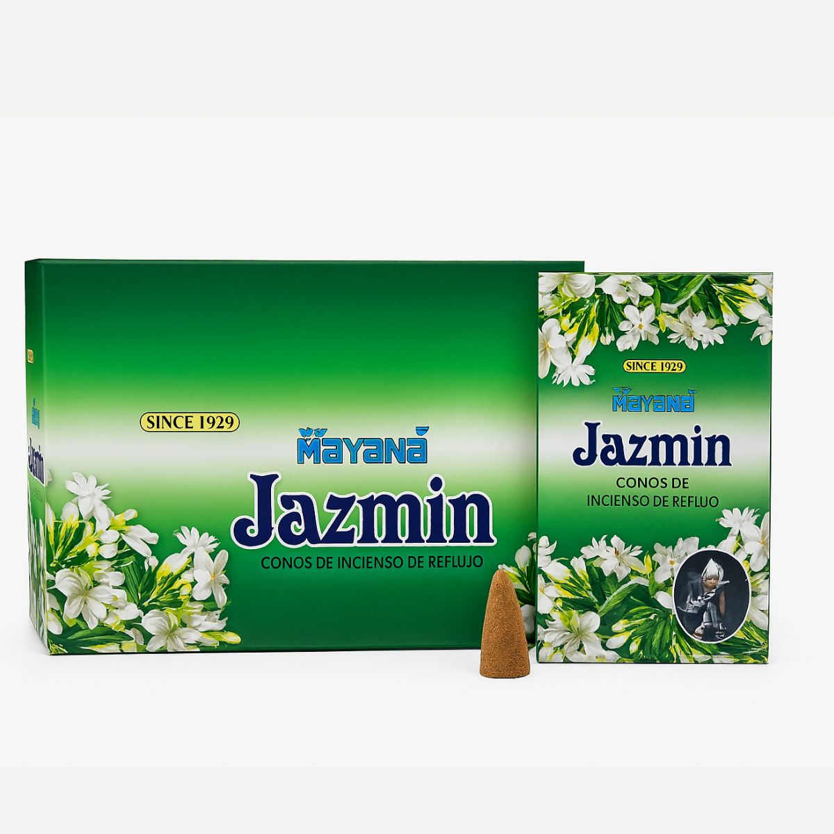 Incienso Cascada Jazmin 120 Conos - Mavana