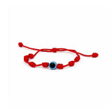 Pulsera Hilo Rojo 7 Nudos con Ojo Protector