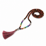 Japa Mala Buda Rodonita Negra 6mm