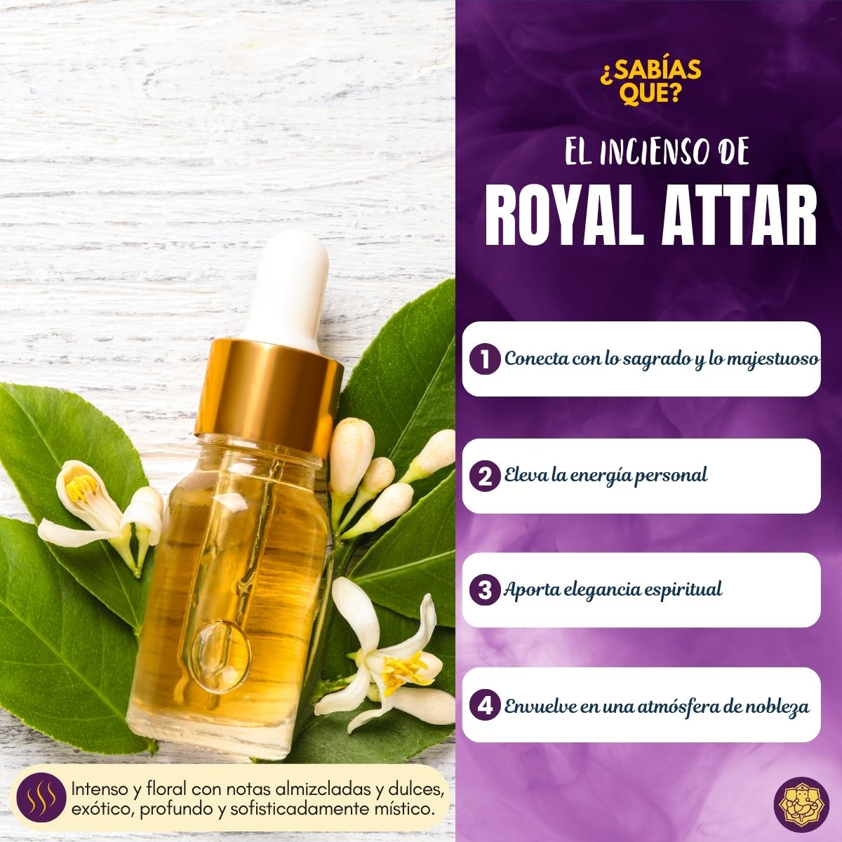 Incienso Natural Royal Attar - Nandita