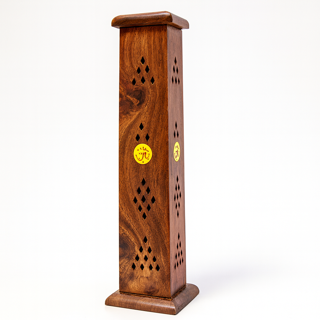 Porta Incienso Madera Torre - Om