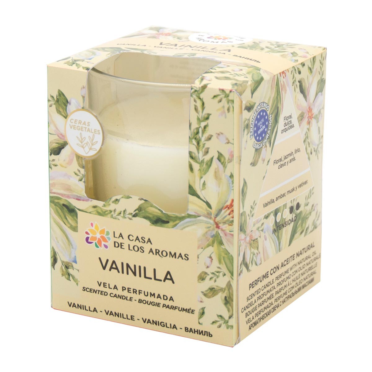 Vaso Vela Perfumada Vainilla 140g