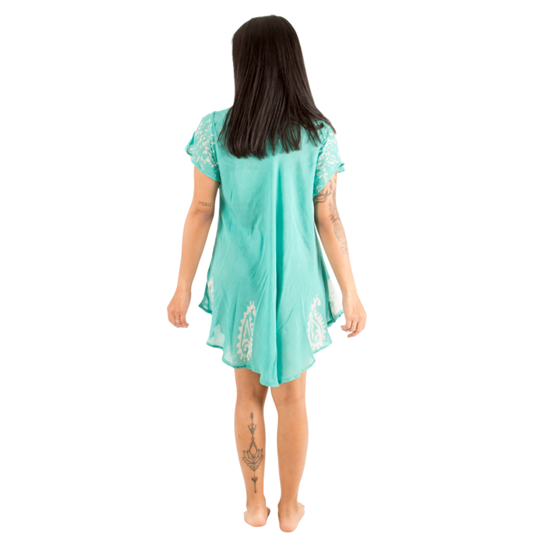 Blusa/Vestido Devamati Aqua