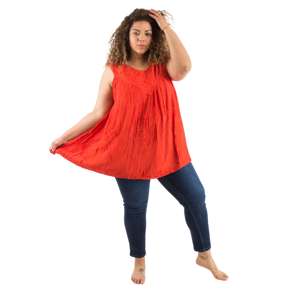 Blusa Vestido Chalani Salmon