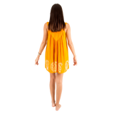 Blusa/Vestido Devu Amarillo con Blanco