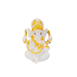 Figura Ganesh White & Gold Pequeña