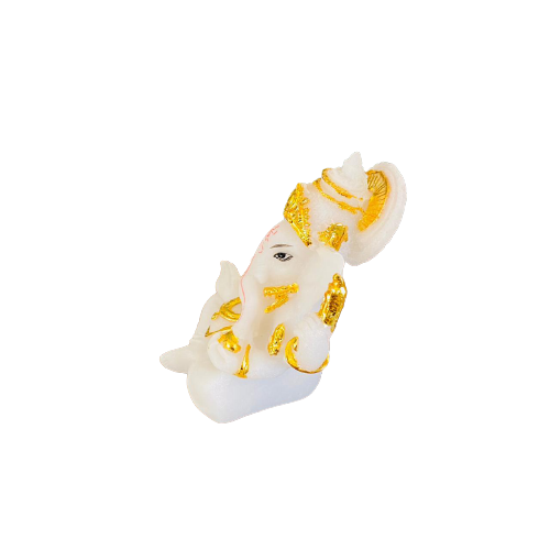 Figura Ganesh White & Gold Pequeña