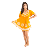 Blusa/Vestido Deepti Amarillo con Blanco