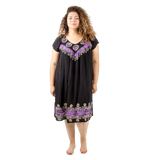 Vestido Dipa Negro con Morado