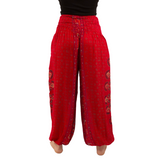 Pantalon Usha Rojo con Verde