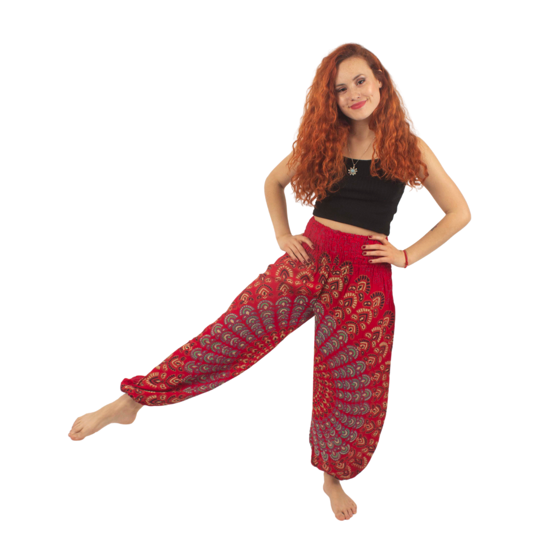 Pantalon Priya Rojo con Azul