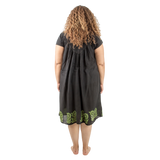 Vestido Dinu Negro con Verde